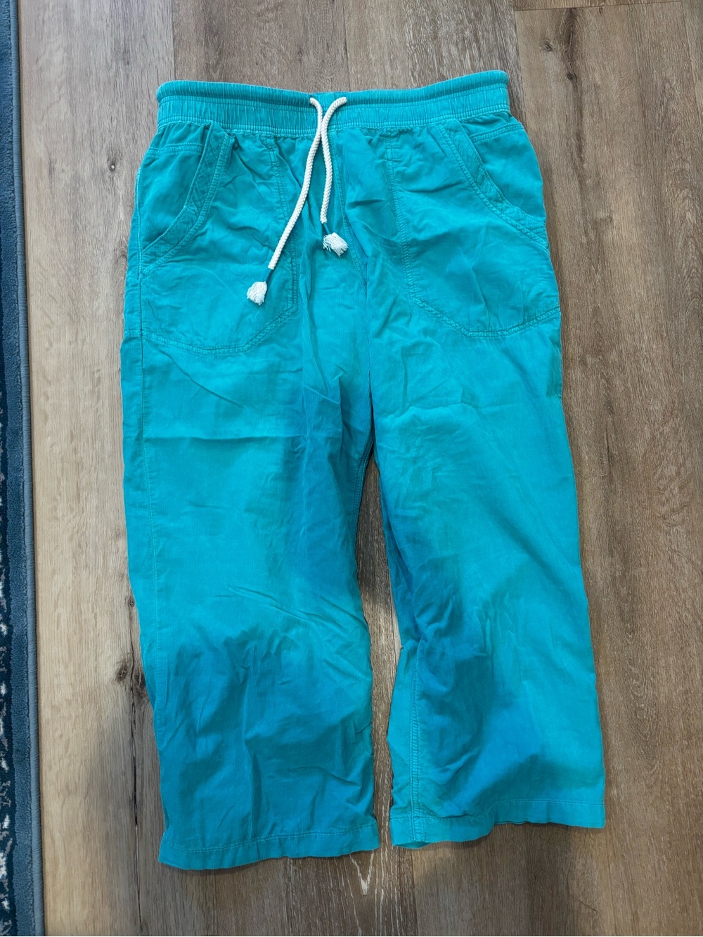We The Free Teal Wide Leg Drawstring Pants